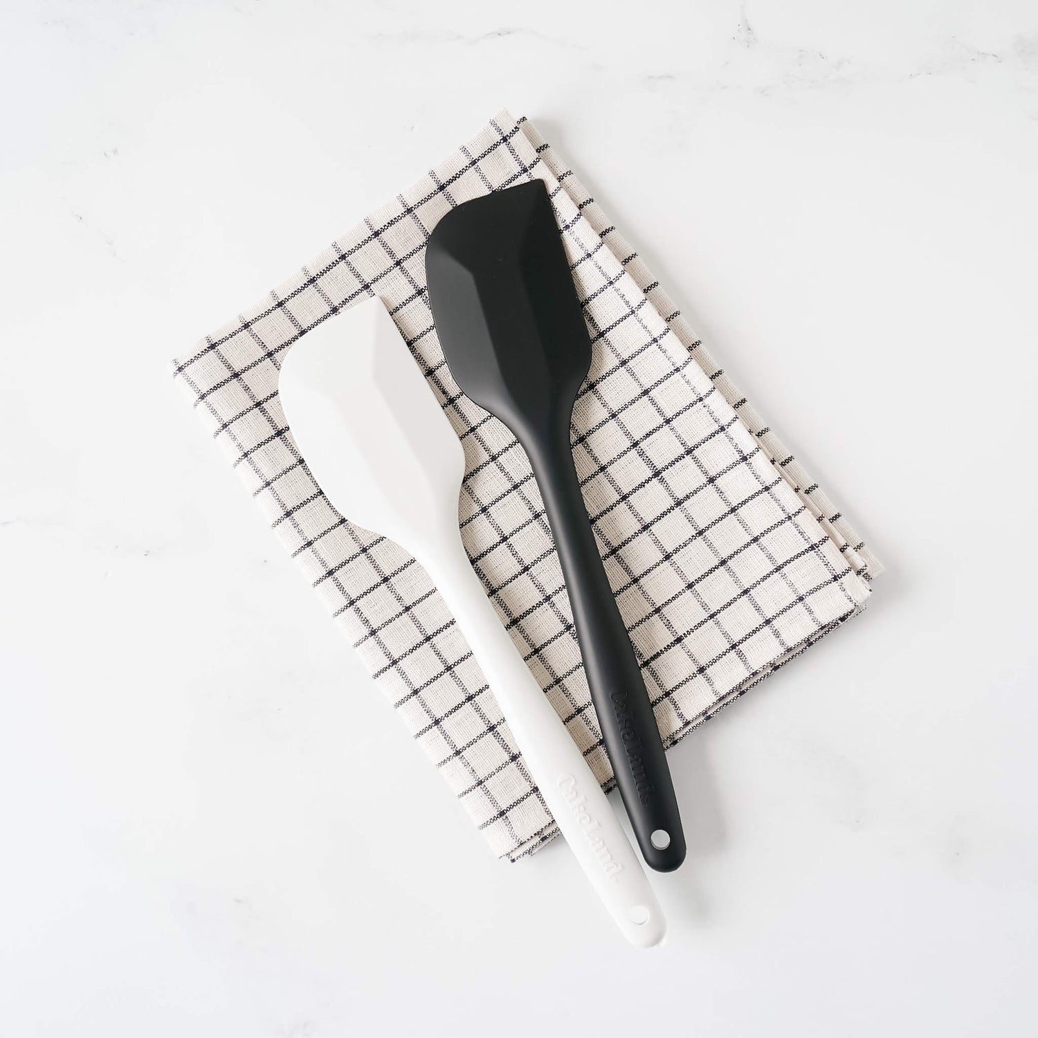 tiger crown silicone spatula in white, black