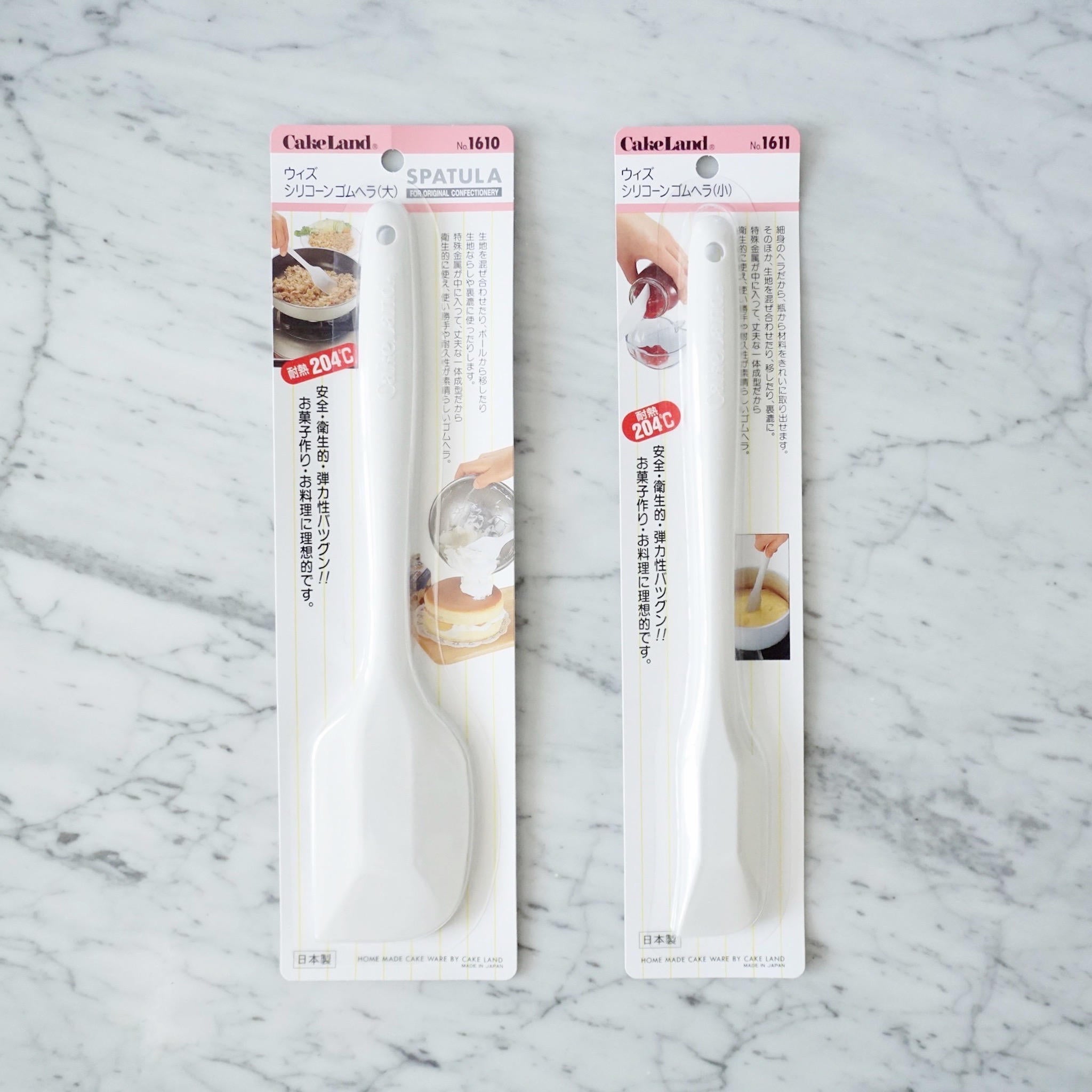 silicone spatula in white
