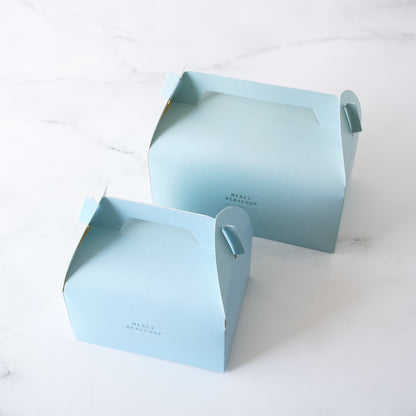 gable boxes in sky blue