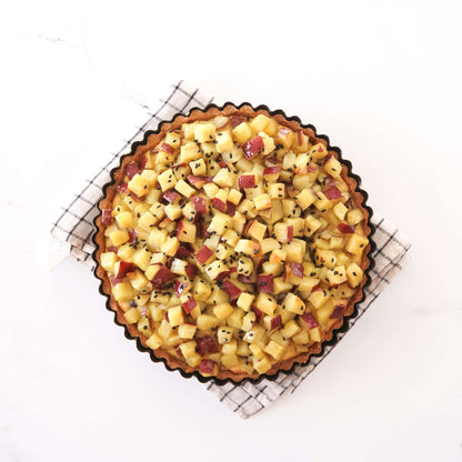 sweet potato tart, tart pan, pie pan