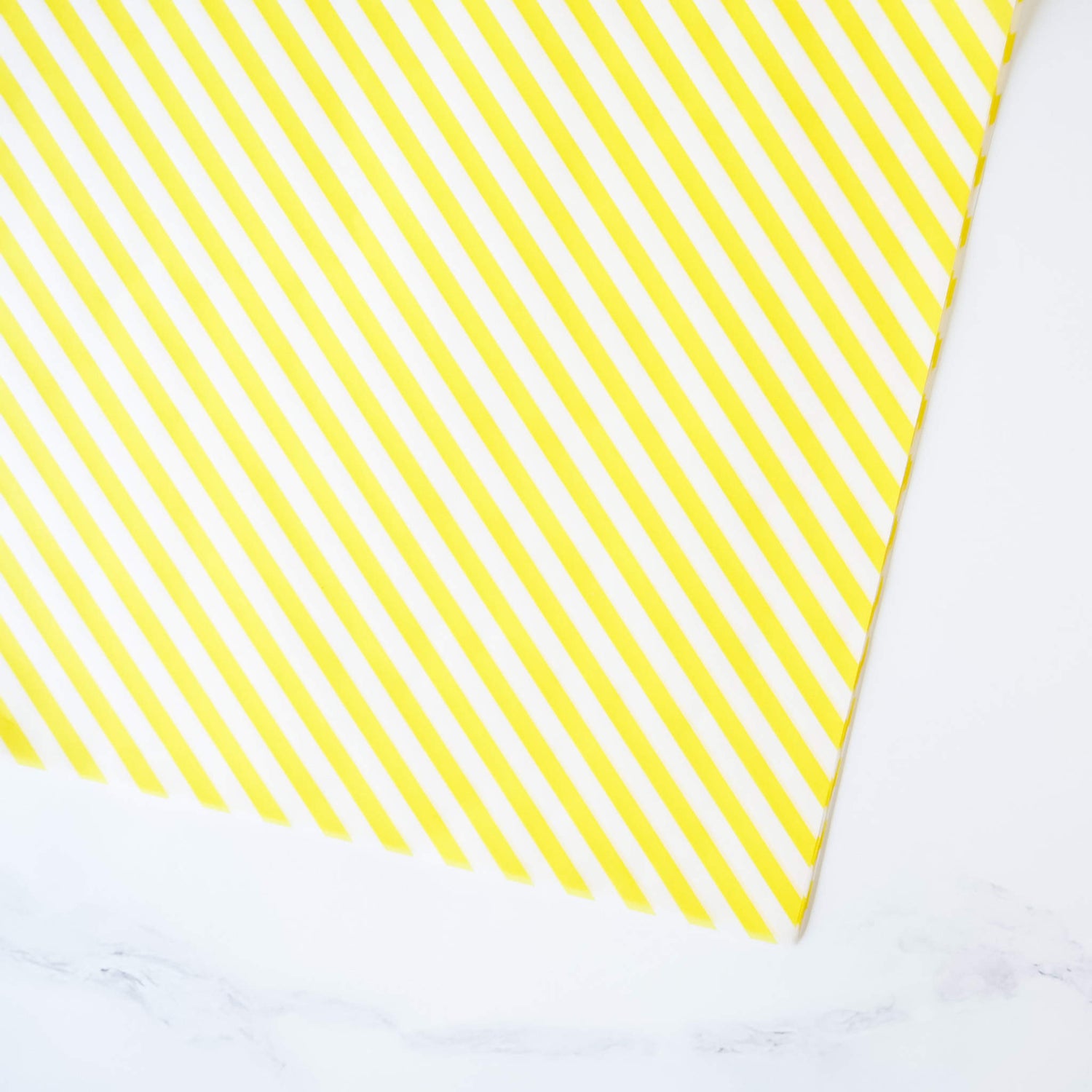 yellow striped parchment paper
