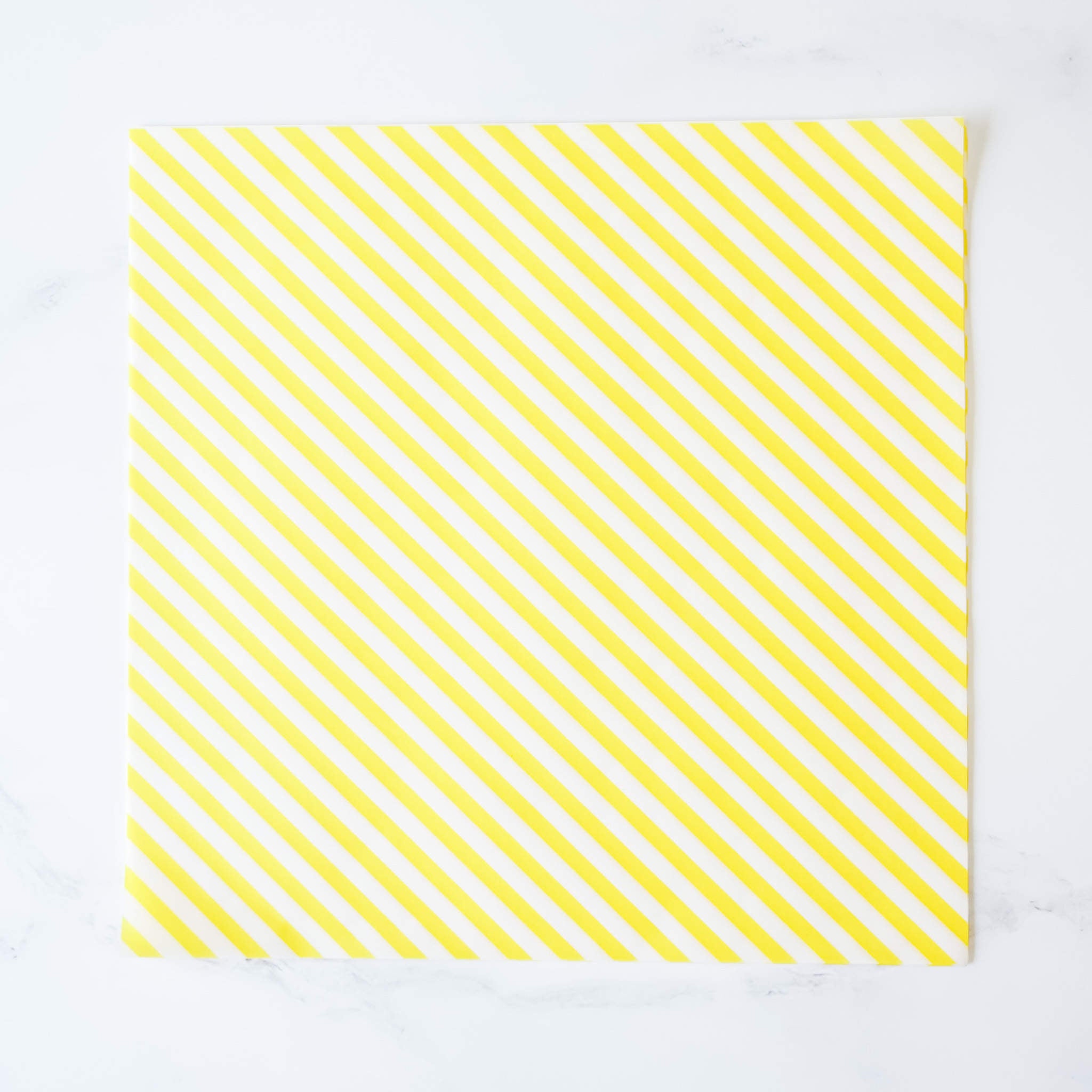 yellow stripe printed deli paper